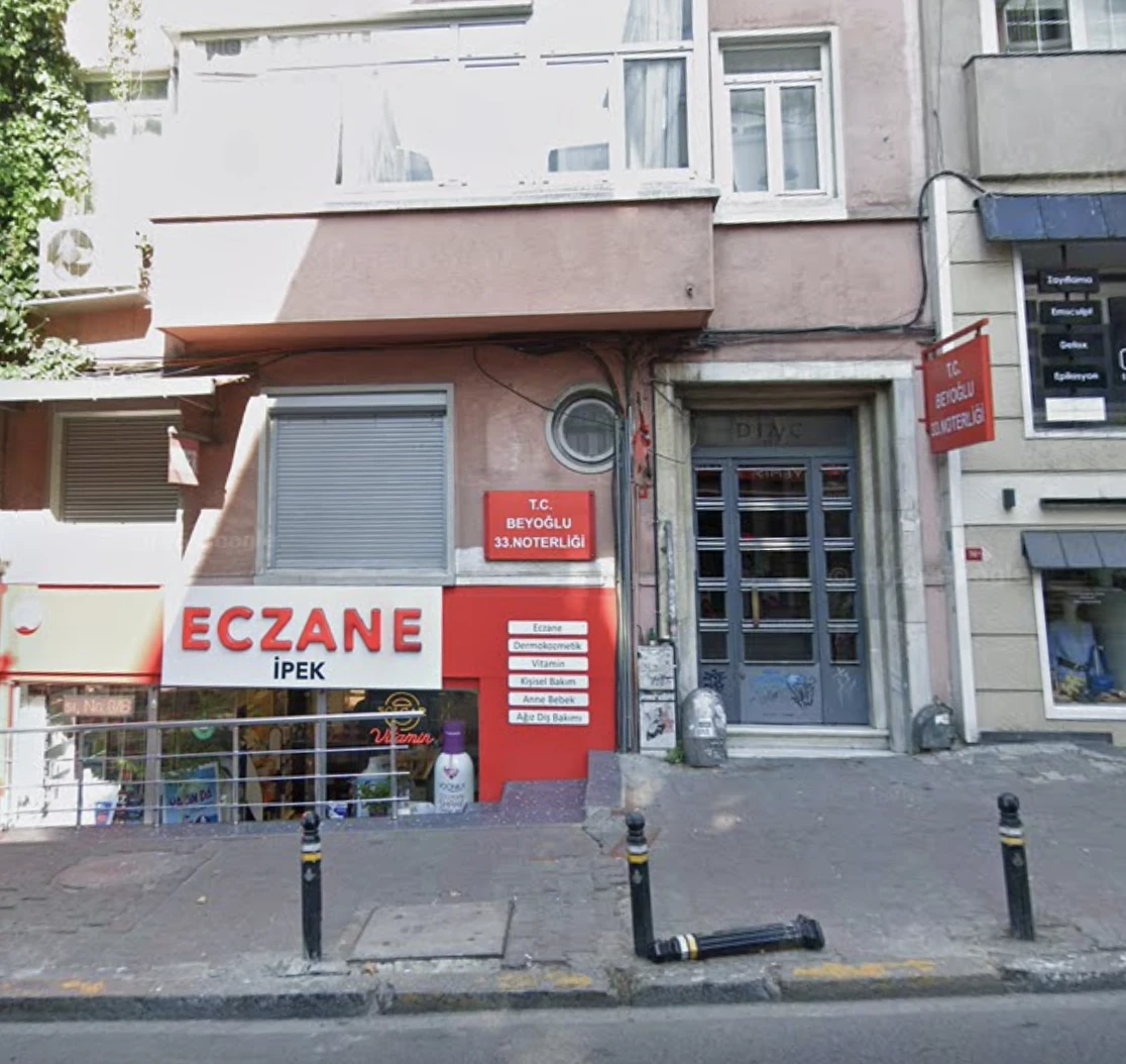 Beyoğlu 33. Noterliği — İstanbul Beyoğlu noterlik binası